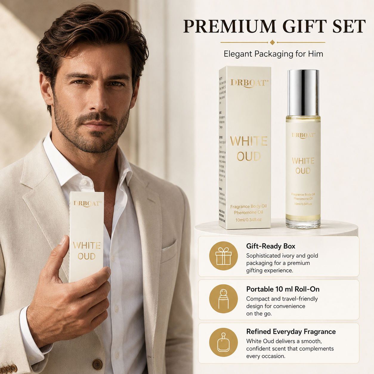Perfume Fragrance Oil - Parfum en roll-on pour hommes, huile